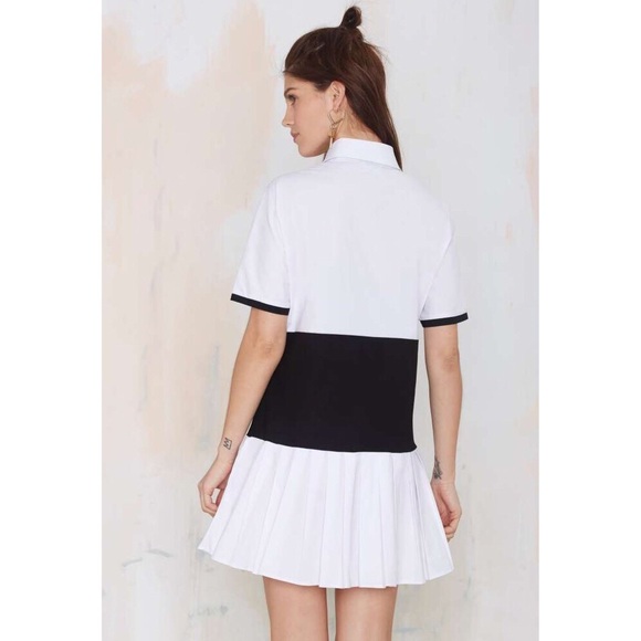 NEW Nasty Gal Drop Waist Shirt Dress - Picture 2 of 6